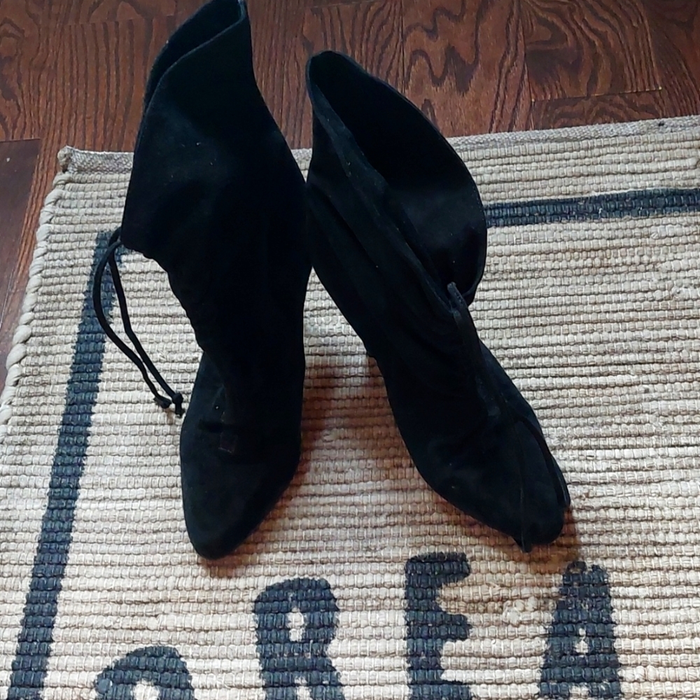 Aldo black suede boots